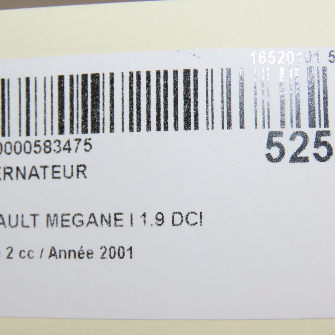 Alternateur occasion RENAULT MEGANE I Phase 2 03-1999->06-2003 1.9 DCI 231004624R 8