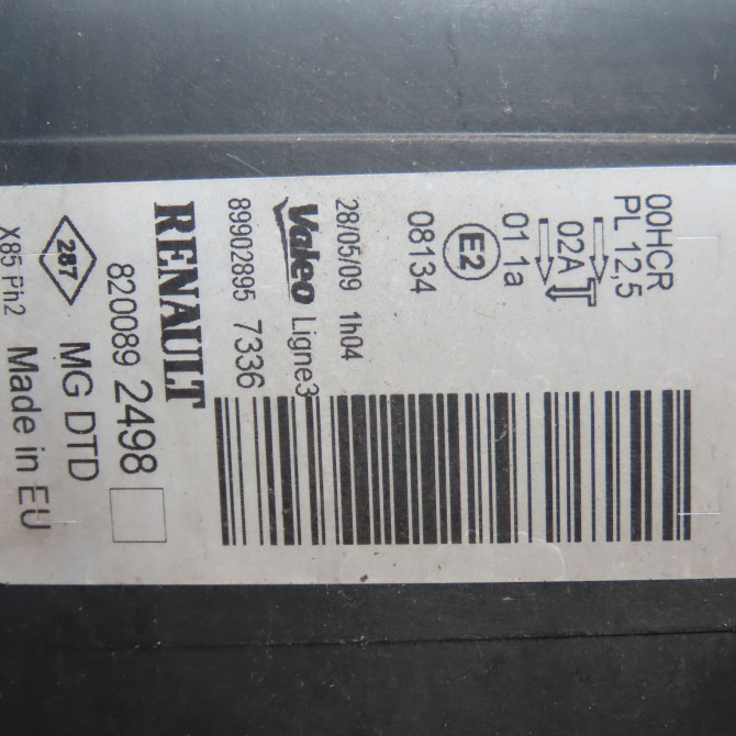 Phare droit occasion RENAULT CLIO III Phase 2 03-2009->12-2014 1.5 DCI 85ch 260103856R 5