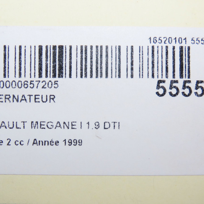 Alternateur occasion RENAULT MEGANE I Phase 2 03-1999->06-2003 1.9 DTI 231004624R 8