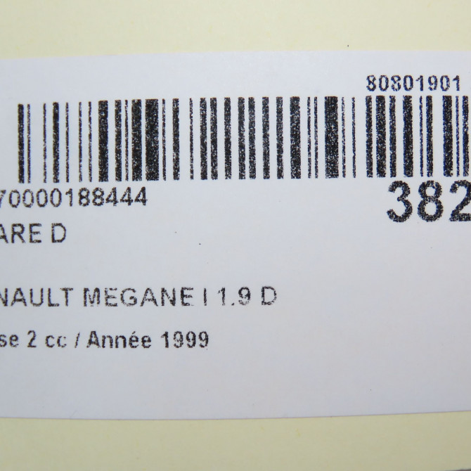 Phare droit occasion RENAULT MEGANE I Phase 2 03-1999->06-2003 1.9 D 260100851R 5