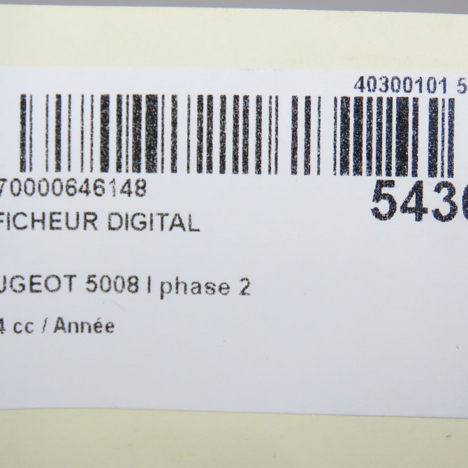 Afficheur digital occasion PEUGEOT 5008 I phase 2 09-2013->... 8