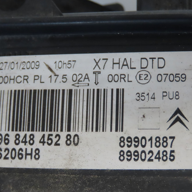Phare droit occasion CITROEN C5 II Phase 1 04-2008->... 1.6 HDi 16v 110ch 6206R6 5