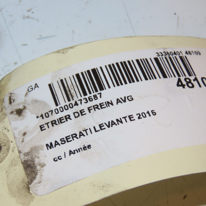 Etrier de frein avant gauche occasion MASERATI LEVANTE 44205583 4