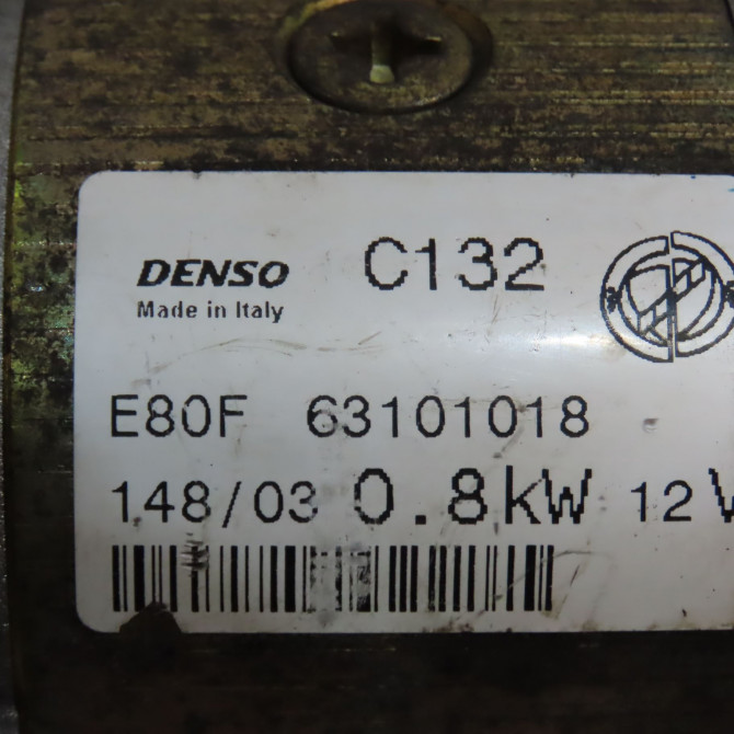 Démarreur occasion FIAT PUNTO II Phase 2 05-2003->10-2009 1.2i 60ch 51890633 5