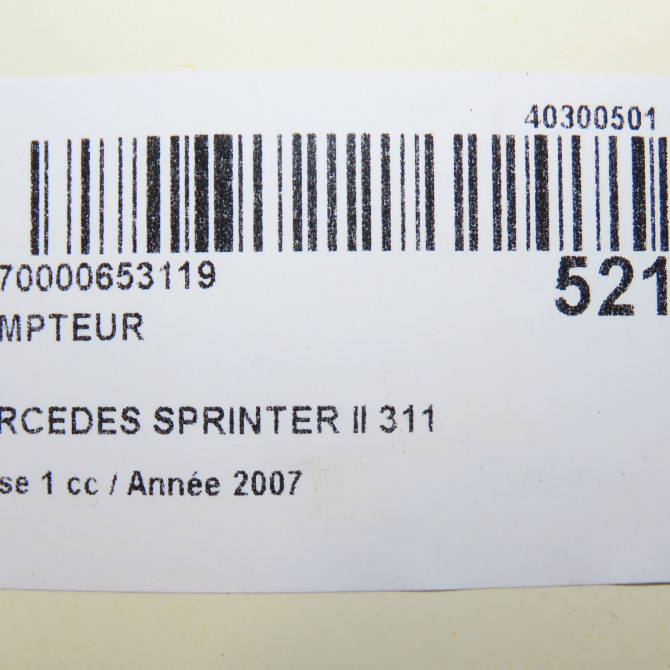 Compteur occasion MERCEDES SPRINTER II Phase 1 06-2006->... 311 CDI 109ch 9069005200 5