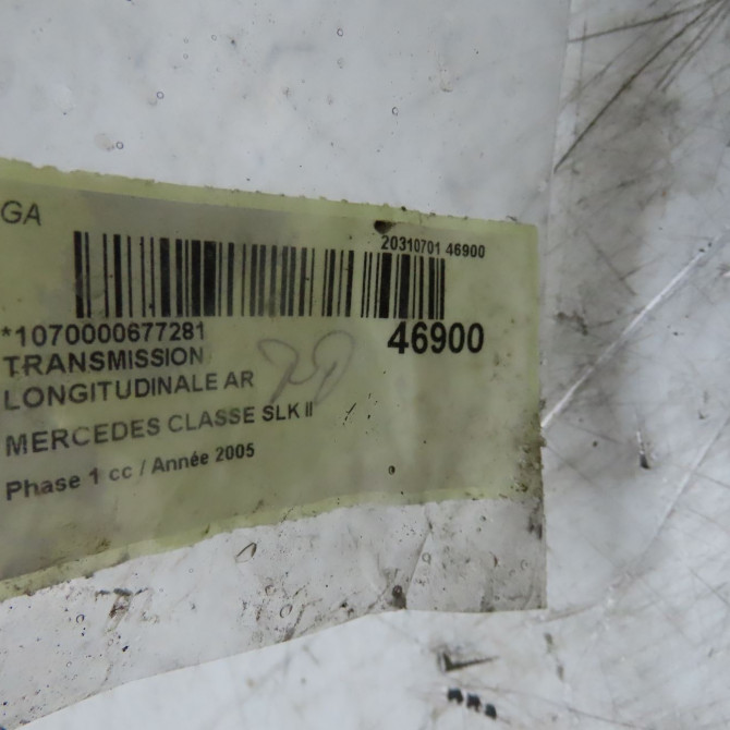 Transmission longitudinale ar occasion MERCEDES CLASSE SLK II Phase 1 03-2004->04-2008 200K 163ch 1714104306 6