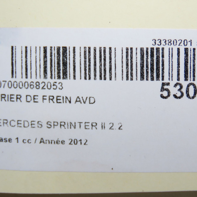 Etrier de frein avant droit occasion MERCEDES SPRINTER II Phase 1 06-2006->... 2.2 CDI 129ch 44205883 7