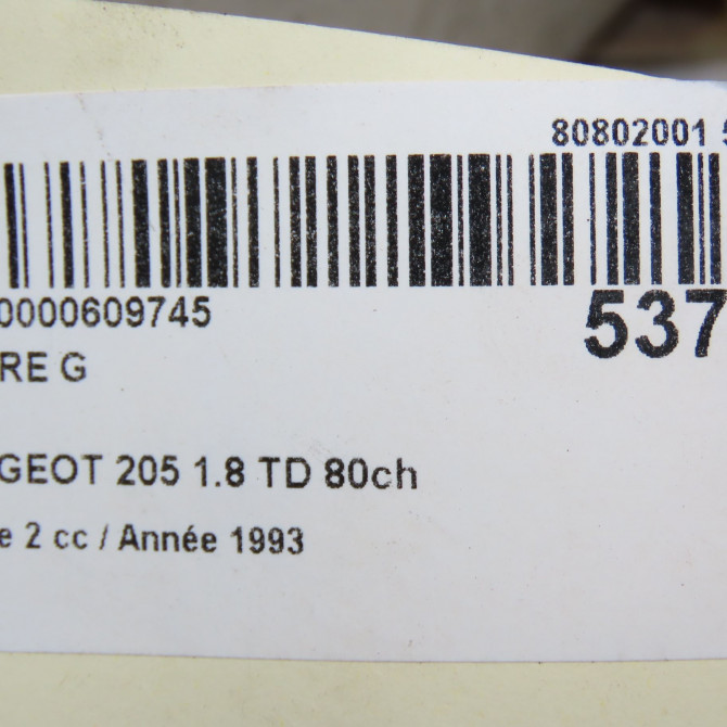 Phare gauche occasion PEUGEOT 205 205 Phase 2 1987-07-01->1998-12-31 1.8 TD 80ch 6204A4 5