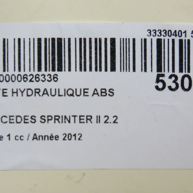 Unité hydraulique ABS occasion MERCEDES SPRINTER II Phase 1 06-2006->... 2.2 CDI 129ch 9069008701 6