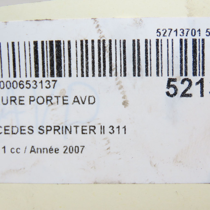Serrure porte avd occasion MERCEDES SPRINTER II Phase 1 06-2006->... 311 CDI 109ch 9067202035 5