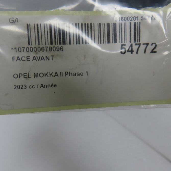 Face avant occasion OPEL 9863392280 4