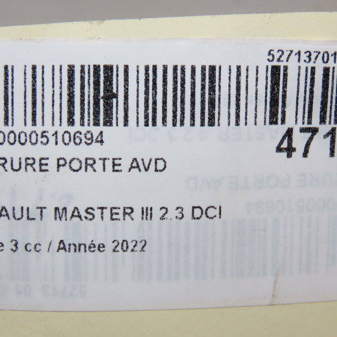 Serrure porte avd occasion  805022622R 8