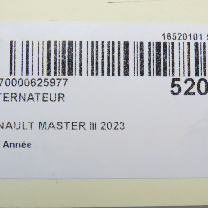 Alternateur occasion RENAULT MASTER III 231007619R 8