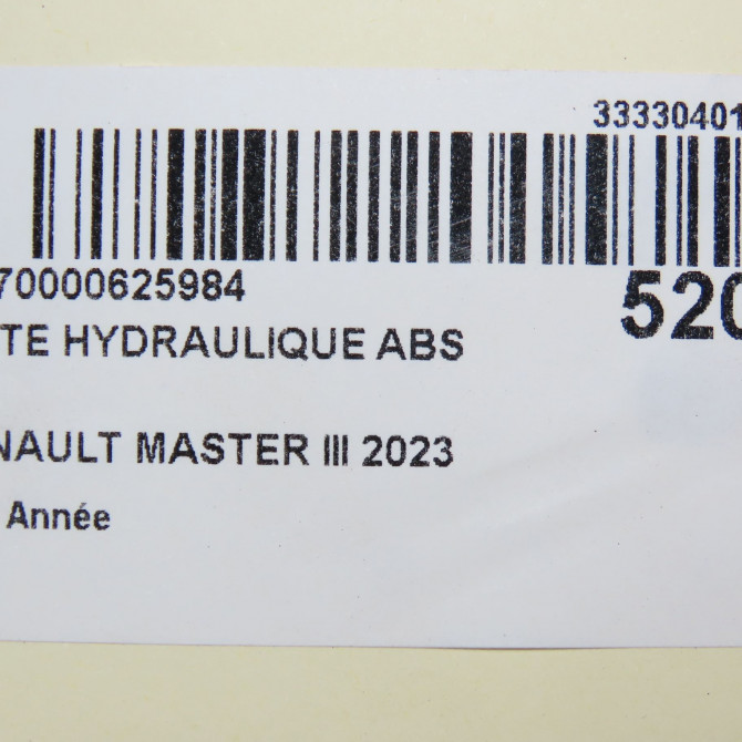 Unité hydraulique ABS occasion RENAULT MASTER III 476607611R 6