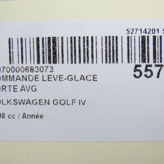 Commande lève-glace porte avant gauche occasion VOLKSWAGEN GOLF IV GOLF IV Phase 1 1998-01-01->2005-06-30 1J3959857B 4