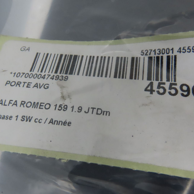 Porte avant gauche occasion ALFA ROMEO 159 Phase 1 04-1995->04-1999 1.9 JTDm 120ch 50513847 4