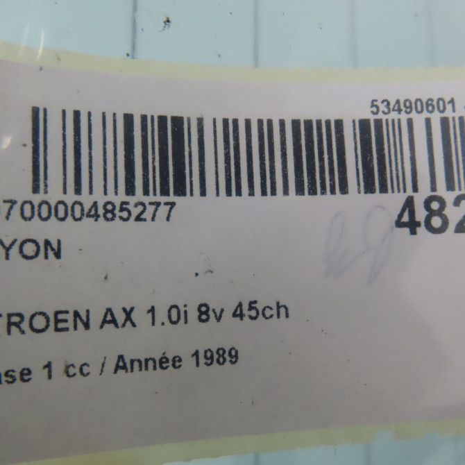 Hayon occasion CITROEN AX Phase 1 01-1987->06-1991 1.0i 8v 45ch 95237899 5