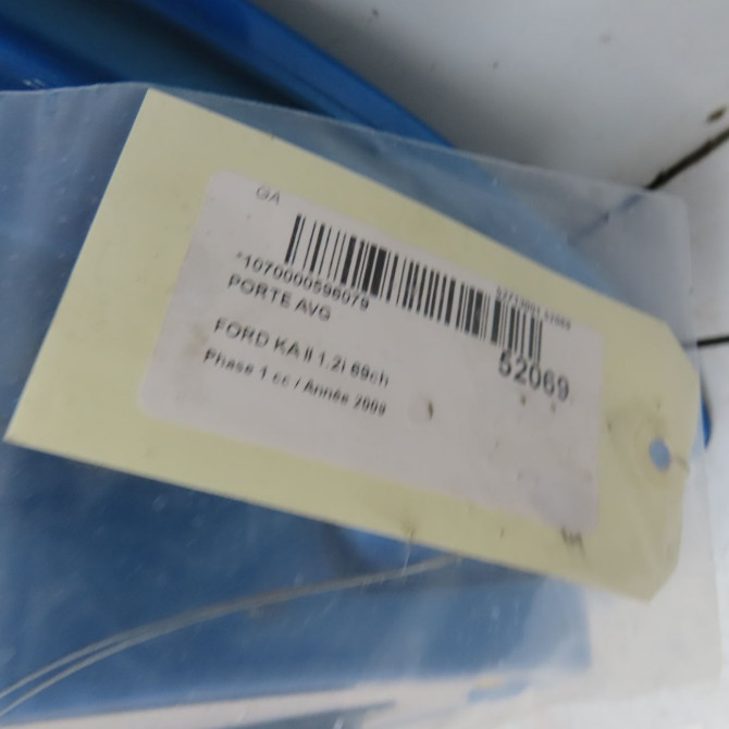 Porte avant gauche occasion FORD KA II Phase 1 10-2008->... 1.2i 69ch 1542365 4