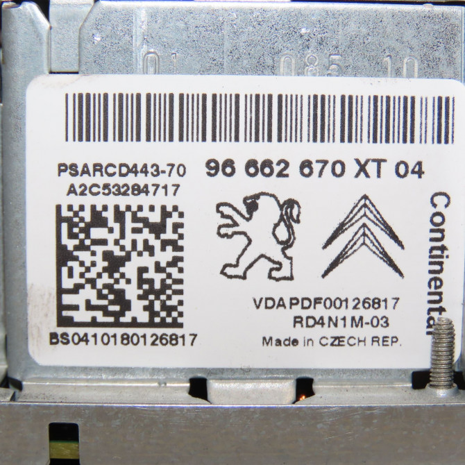 Autoradio occasion CITROEN C4 PICASSO I Phase 1 01-2007->10-2013 1.6 HDi 16v 110ch 1607757480 5