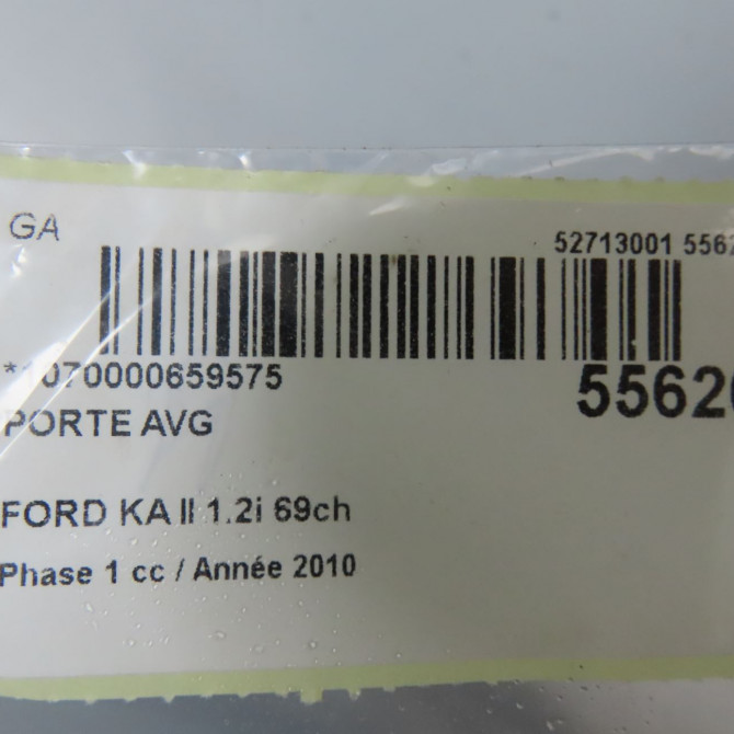 Porte avant gauche occasion FORD KA II Phase 1 10-2008->... 1.2i 69ch 1542365 5
