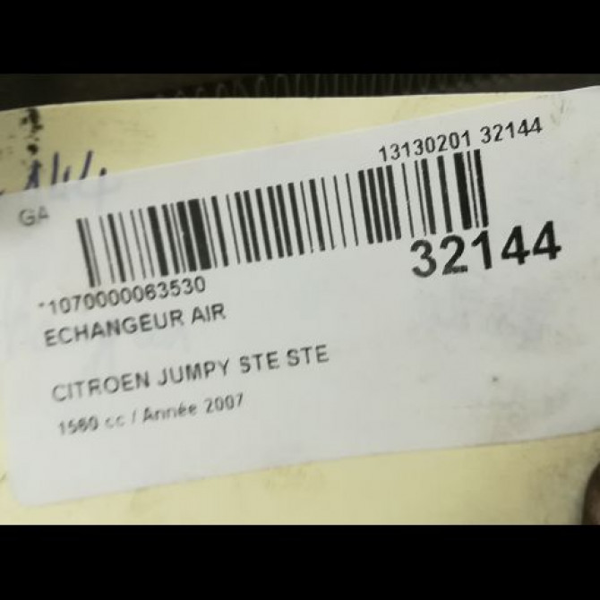 Echangeur air occasion CITROEN JUMPY II Phase 1 01-2007->... 384K4 2