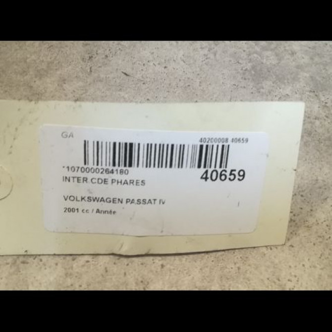 Interrupteur commande de phares occasion VOLKSWAGEN PASSAT IV Phase 2 10-2000->03-2005 8L0953513S01C 2