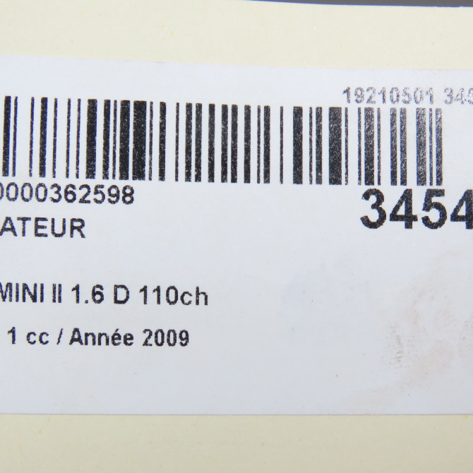 Radiateur occasion MINI MINI II Phase 1 09-2006->12-2010 1.6 D 110ch 17112751275 5