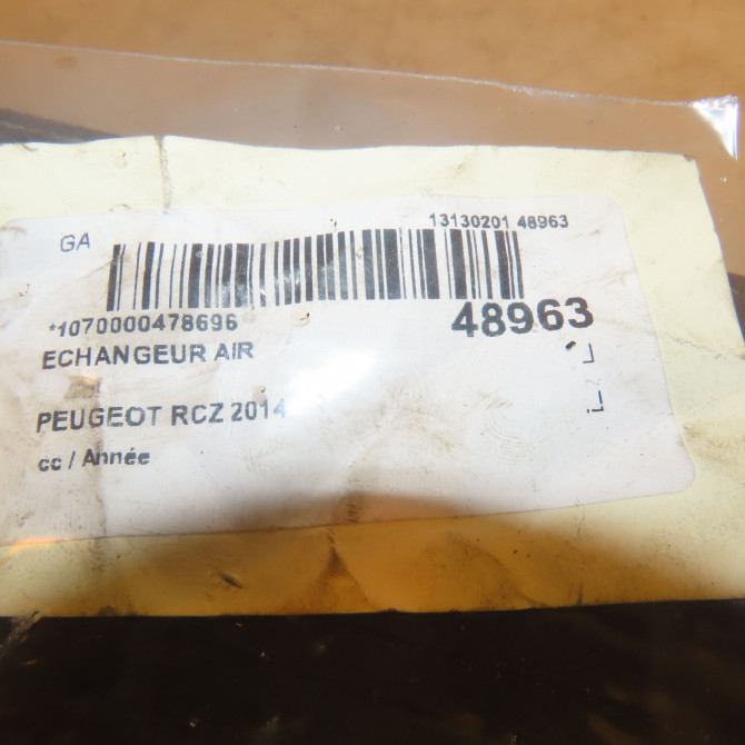 Echangeur air occasion PEUGEOT RCZ 384P6 3