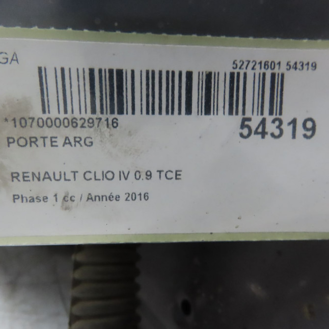 Porte arrière gauche occasion RENAULT CLIO IV Phase 1 07-2012->... 0.9 TCE 90ch 821016892R 4
