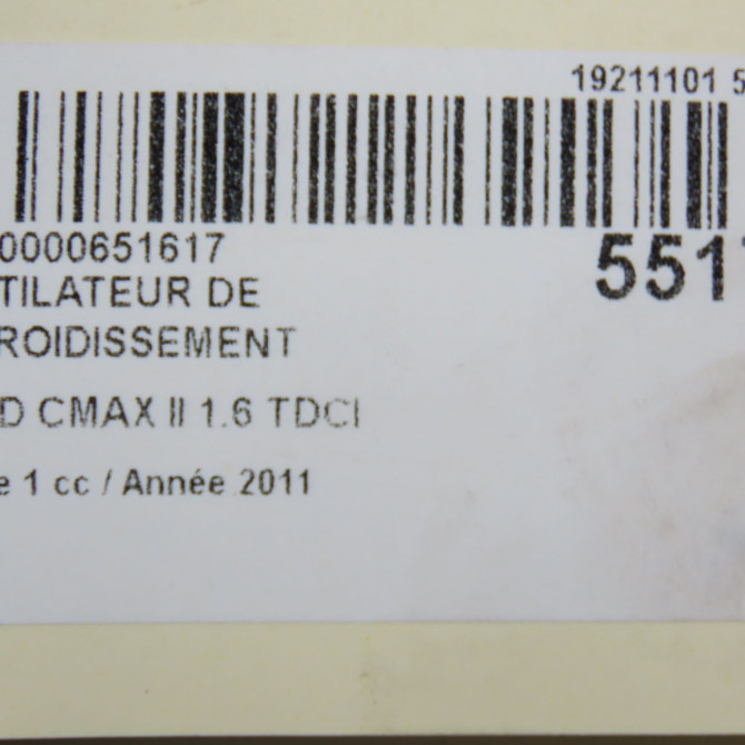 Ventilateur de refroidissement occasion FORD CMAX II Phase 1 09-2010->09-2015 1.6 TDCI 115ch 2269553 8