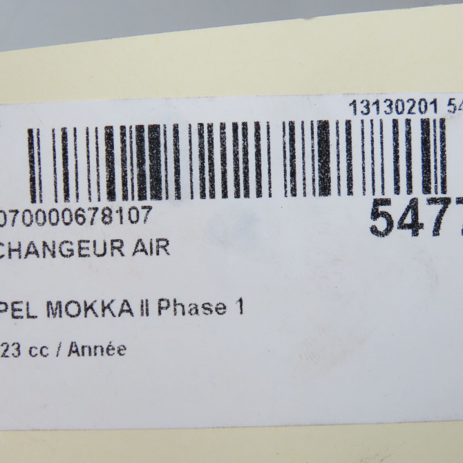 Echangeur air occasion OPEL 9824742280 5