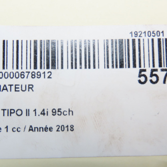 Radiateur occasion FIAT TIPO II Phase 1 12-2015->... 1.4i 95ch 52052603 5