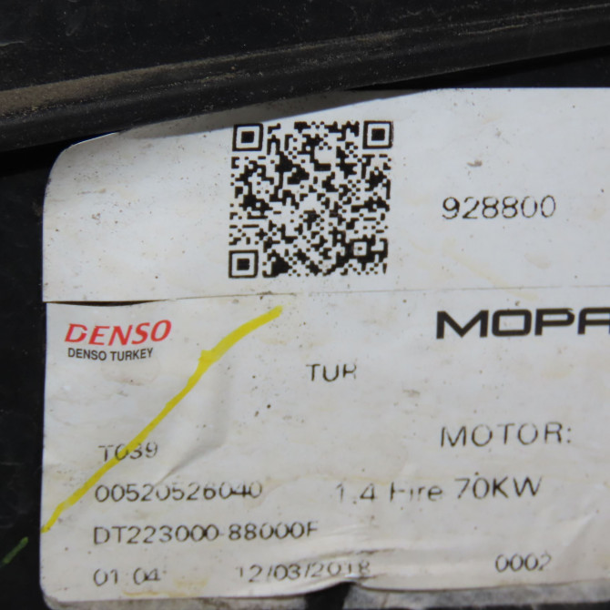 Ventilateur de refroidissement occasion FIAT TIPO II Phase 1 12-2015->... 1.4i 95ch 52052605 5