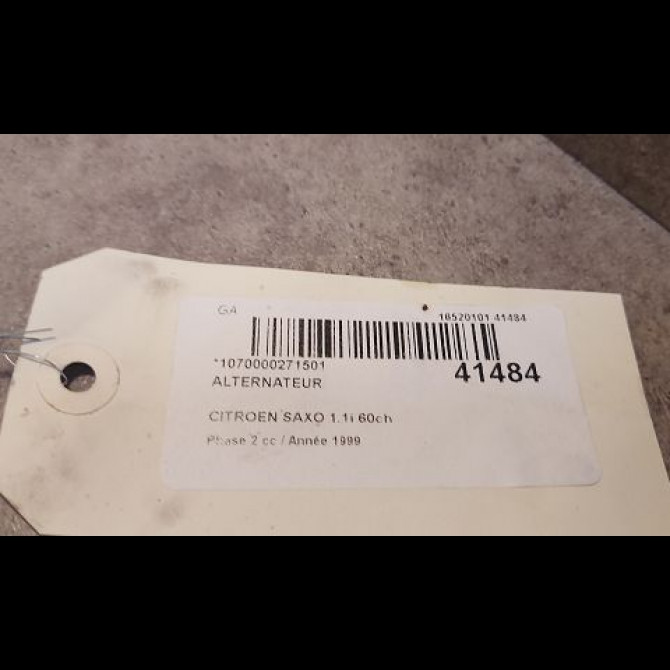 Alternateur occasion CITROEN SAXO Phase 2 09-1999->12-2004 1.1i 60ch 57056M 3