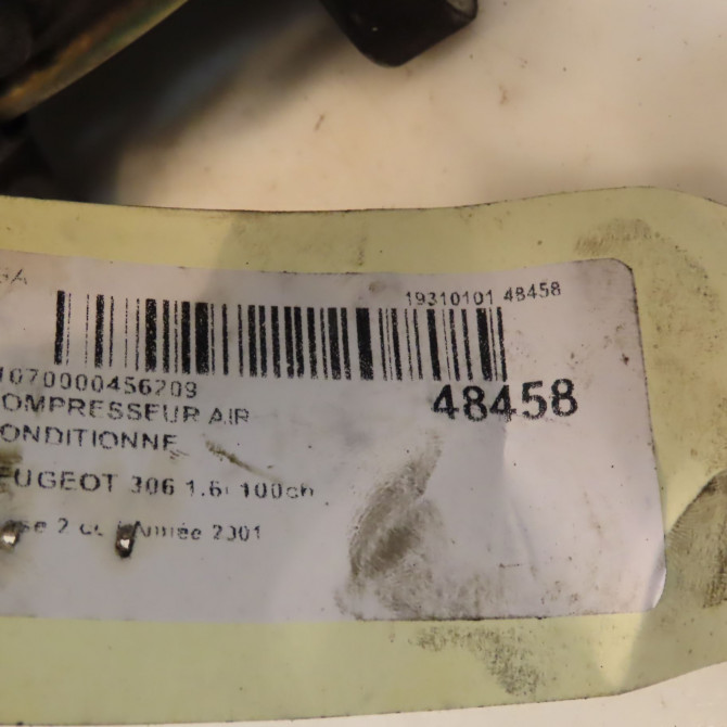 Compresseur air conditionne occasion PEUGEOT 306 Phase 2 04-1997->03-2002 1.6i 100ch 6453FS 5