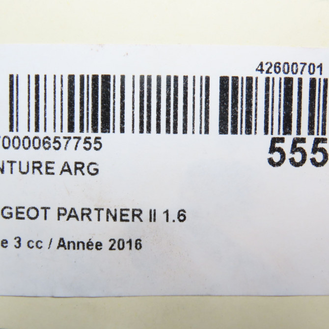 Ceinture arrière gauche occasion PEUGEOT PARTNER II Phase 3 04-2015->... 1.6 BlueHDI 100ch 8975QS 6