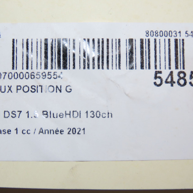 Feux position g occasion DS 146 Phase 1 04-1995->04-1999 1.5 BlueHDI 130ch 9815740780 6