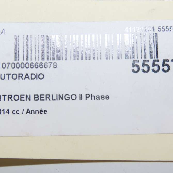 Autoradio occasion CITROEN BERLINGO II Phase 2 01-2012->01-2015 1616144980 6