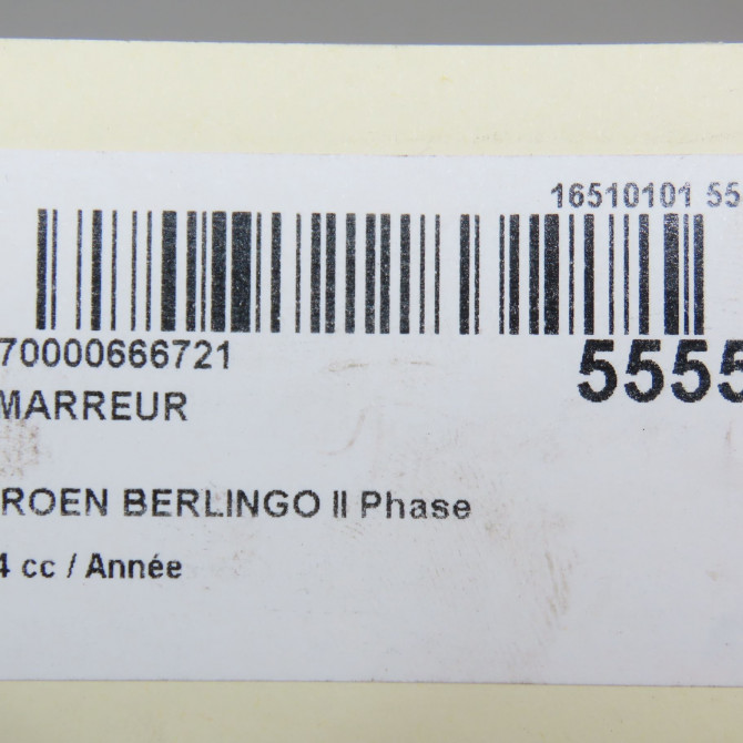 Démarreur occasion CITROEN BERLINGO II Phase 2 01-2012->01-2015 5802AE 7