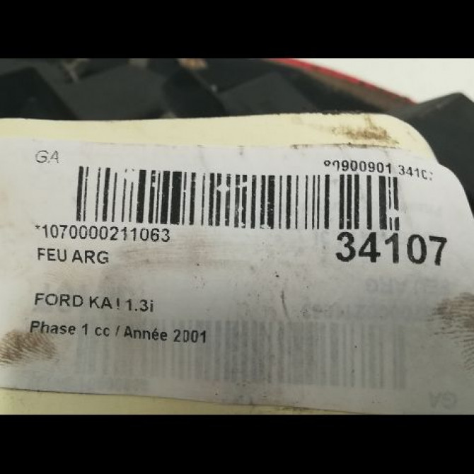 Feu arrière gauche occasion FORD KA I Phase 1 10-1996->10-2008 1.3i 1120331 3