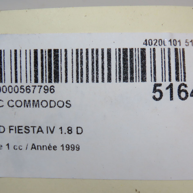 Bloc commodos occasion FORD FIESTA IV Phase 1 09-1995->09-1999 1.8 D 1072957 6