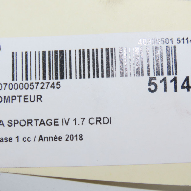 Compteur occasion KIA SPORTAGE IV Phase 1 04-1995->04-1999 1.7 CRDI 140ch 94033F1460 6