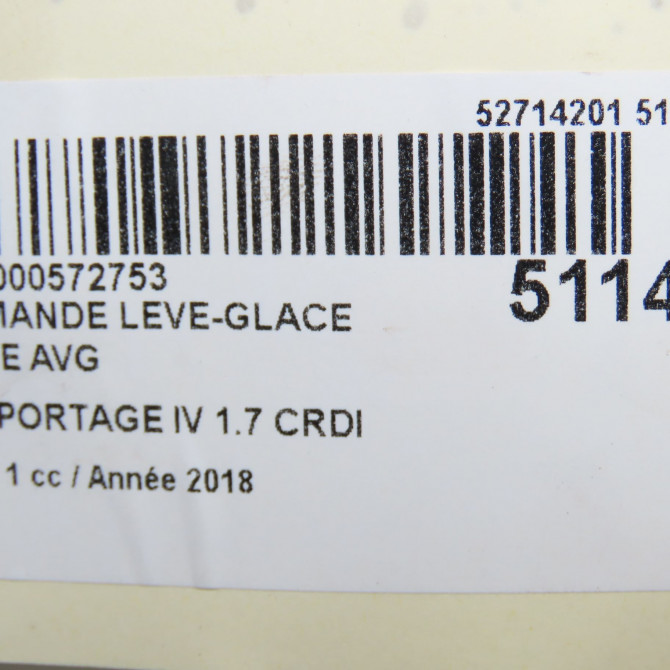 Commande lève-glace porte avant gauche occasion KIA SPORTAGE IV Phase 1 04-1995->04-1999 1.7 CRDI 140ch 93571F1000 7