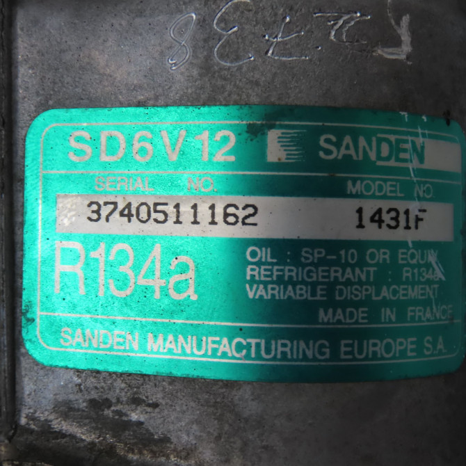 Compresseur air conditionne occasion CITROEN BERLINGO I Phase 1 09-1996->11-2002 1.6i 110ch 6453FS 6