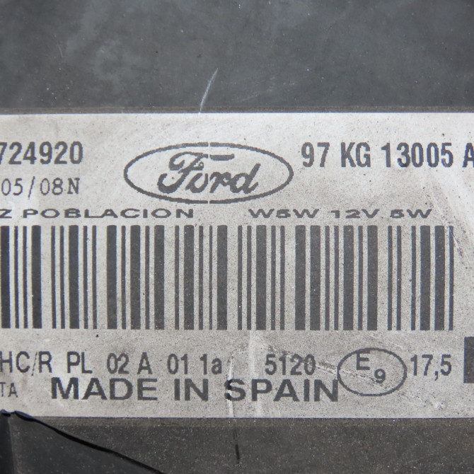 Phare droit occasion FORD KA I Phase 1 10-1996->10-2008 1.3i 1079423 4