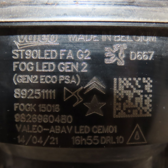 Phare antibrouillard avant gauche occasion DS 146 Phase 1 04-1995->04-1999 1.5 BlueHDI 130ch 9811333380 4
