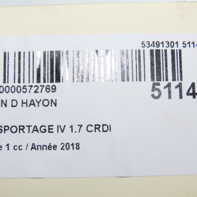 Verin droit hayon occasion KIA SPORTAGE IV Phase 1 04-1995->04-1999 1.7 CRDI 140ch 81780F1000 5