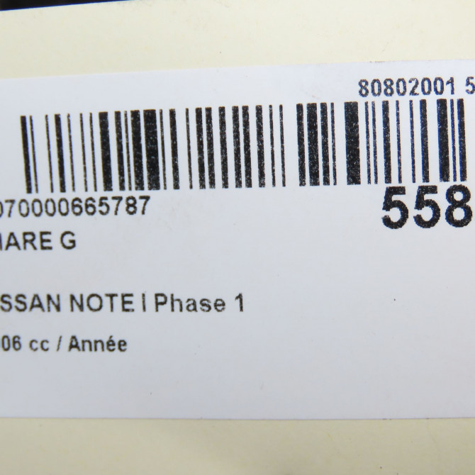 Phare gauche occasion NISSAN NOTE I Phase 1 03-2006->03-2009 260609U10A 6