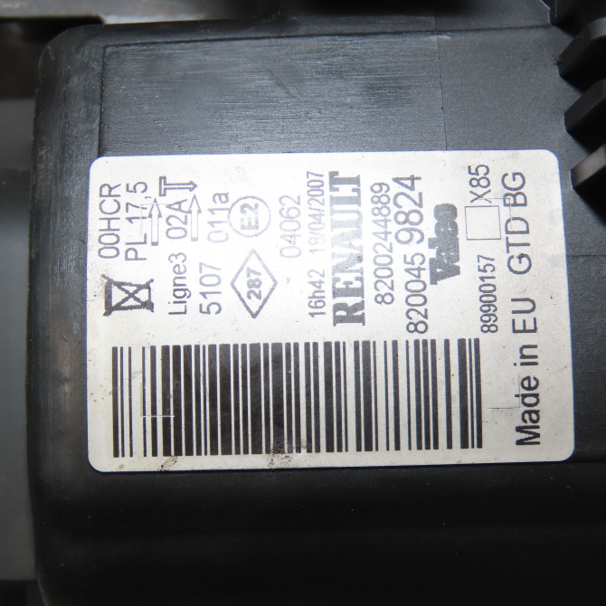 Phare gauche occasion RENAULT CLIO III Phase 1 09-2005->03-2009 1.5 DCI 70ch 260607570R 6