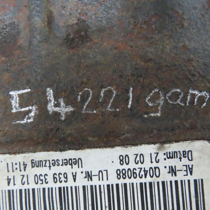 Pont arriere occasion MERCEDES VITO II Phase 1 10-2003->09-2010 109 CDI 88ch 6393503014 5